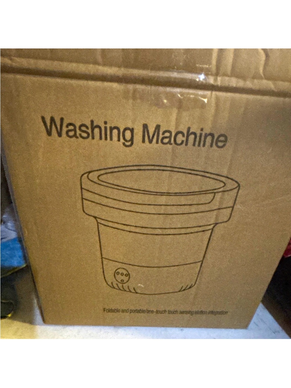 Portable Foldable Mini Washing Machine - Brown